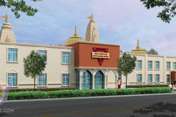 Temple In New York Architectural Rendering