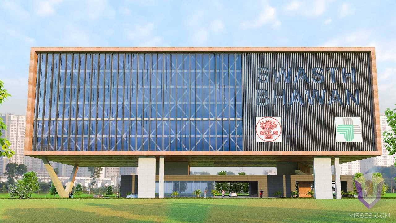 Corporate office in Bihar | 3D Architectural Rendering