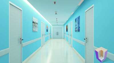 Hospital Corridor | 3D View