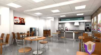 Cafe interiors | 3D View