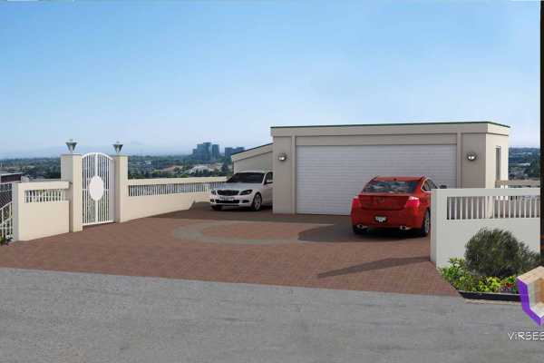 Driveway Addition And Renovation Architectural Rendering